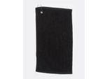 Towel City TC013 | Asciugamano Da Golf / Occhiello Integrato Con Gancio / 30 X 50 Cm - Colore: Nero - Dimensioni: 30 X 50 Cm