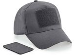 Beechfield B638 | Removable Patch 5 Panel Cap Cotone - Colore: Grigio Grafite - Taglia: Unica