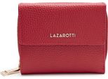 Lazarotti Pelle Portafoglio Bologna Leather Wallet With 8 Card Slots Red Rosso