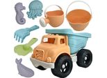 Woopie Green Set Di Secchielli Per Sabbia 8 Pz. Materiale Biodegradabile