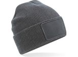 Beechfield B540 | Removable Patch Thinsulate Beanie - Patch Rimovibile - Colore: Grigio Grafite - Taglia: Unica