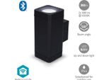 Nedis, Smartlife Led, Applique Da Esterno 760Lm Bidirezionale, Nero