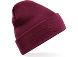 Beechfield B45R | Recycled Original Cuffed Beanie - 100% Poliestere Riciclato - Farbe: Borgogna - Taglia: Taglia Unica