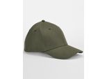 Beechfield B803 | Cappello In Cotone Organico Earthaware® Stretch-Fit - Colore: Verde Oliva - Taglia: S/M