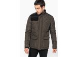 Kariban Uomo Giacca Trapuntata Giacca Invernale Foderata, Taglia:S, Colore:Nero/Nero