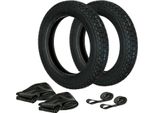 Set: 2 Pneumatici 3.00 X 12 Heidenau K38 + 2 Tubi + 2 Nastri Per Cerchioni