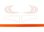 Set Di Linee Arancioni (Sovraverniciato) - Per Simson SR1