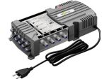 Goobay 64879 Multi-Switch Satellitare 9 Ingressi/4 Uscite, Grigio Argento - Distributore Per Max. 4 Utenti Da Due Satelliti