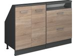 Vicco Set Di Mobili Sottotetto Rion, Set Di 2, Sonoma/Antracite/Antracite