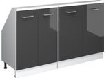 Vicco Set Di Mobili Sottotetto Rion, Set Di 2, Antracite Lucido/Bianco/Bianco