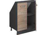 Vicco Mobile Sottotetto Rion, Con 2 Porte, Sonoma/Antracite/Antracite