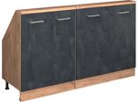 Vicco Set Di Mobili Sottotetto Rion, Set Di 2, Calcestruzzo Nero/Quercia Dorata/Quercia Dorata