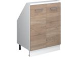 Vicco Mobile Sottotetto Rion, Con 2 Porte, Sonoma/Bianco/Bianco