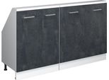 Vicco Set Di Mobili Sottotetto Rion, Set Di 2, Nero Cemento/Bianco/Bianco