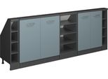 Vicco Set Di Mobili Sottotetto Rion, Set Di 5, Blu-Grigio/Antracite/Antracite