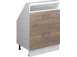 Vicco Mobile Sottotetto Rion, Con 2 Cassetti, Sonoma/Bianco/Bianco