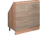 Vicco Mobile Sottotetto Rion, Con 2 Porte, Rovere Sonoma/Goldkraft/Quercia Dorata