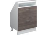 Vicco Mobile Sottotetto Rion, Con 2 Cassetti, Grigio Prezioso/Bianco/Bianco