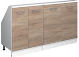 Vicco Mobile Cucina Sottotetto R-Line, 140 Cm Set Di 2, Sonoma/Bianco