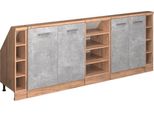 Vicco Set Di Mobili Sottotetto Rion, Set Di 5, Calcestruzzo/Quercia Dorata/Quercia Dorata
