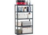 Scaffalatura A 5 Livelli - Scaffalatura Senza Bulloni Per Garage - Scaffalatura Per Cantina - Dimensioni 457,2X1016X1828,8 Mm - Ideale Per L'archiviazione E L'organizzazione