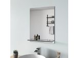 S'afielina Specchio Da Bagno Con Mensola 60 × 45 × 1,0 Cm (A × L × P) Specchio Con Mensola Specchio Da Parete Per Bagno Con Scaffale