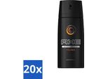 Ax - Deodorante Spray Per Il Corpo - Muschio - 150 Ml - Confezione Risparmio - 20 Pezzi
