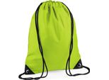 Bagbase BG10 | Borsa Da Palestra Premium Gymsac | 33 X 45 Cm - Colore: Verde Lime - Dimensioni: 33 X 45 Cm