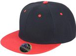 Result Headwear RC082X | Bronx Dual Colour Cap / Berretto / Cappello - Colore: Nero/Rosso - Taglia: Unica