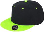 Result Headwear RC082X | Bronx Dual Colour Cap / Berretto / Cappello - Colore: Nero/Lime - Taglia: Unica