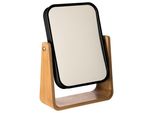 5Five Simply Smart Kosmetikspiegel Natureo Black, Schminkspiegel, Glas, Bambus, Kunststoff, Schwarz, 16 X 22 Cm, 140751N