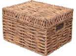 Vivanno Cestino Da Scaffale Giacinto D'acqua Kira Cubo, Intrecciato Naturale - 34X27X26 Cm