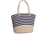 Borsa Per La Spesa In Iuta Kimood In Stile Nautico