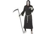 Costume Di Halloween Da Mietitore Nero - Taglia Unica