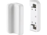 Inline® Slatwall Staffa Di Montaggio Per Pannello A Parete, Bianco, Set Di 2