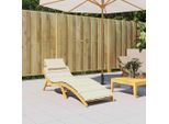 Vidaxl Coprilettino Crema 186X58X4 Cm Tessuto Oxford
