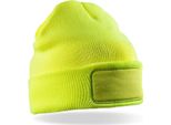 Result Winter Essentials RC034X | Double High Knit Thinsulate Printers Beanie - Farbe: Giallo Fluorescente - GrößE: Taglia Unica