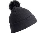 Result Winter Essentials RC028J | Junior Pom Pom Beanie Cappello Invernale Per Bambini - Colore: Nero - Taglia: Unica