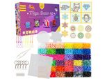 Set Di Perline Stirabili La Manuli Mega Beads - 11.000 Perline In 36 Colori, Glitter E Accessori, Set Per Lavori Creativi Dai 6 Anni In Su