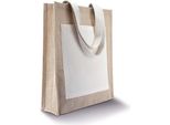 Kimood Borsa Shopper In Iuta Borsa Shopping Tote Bag Borsa Da Spiaggia Midi, Misura:U, Colore:Turchese