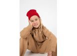 K-Up Cappello Ragazze Berretto Invernale Cappello Lavorato A Maglia Cappello Caldo Pompon, Taglia:U, Colore:Rosso