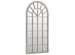 Vidaxl Specchio Da Giardino Colori Sabbia 90X45 Cm Ferro