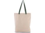 Borsa Shopping Kimood Con Soffietto E Manico Colorato A Contrasto