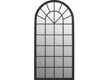 Specchio In Ferro Nero 90X45 Cm Per Uso Interno