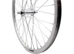 Ruota Anteriore Roland 24 X 1,75 Fissa In Alluminio Con Profilo A V In Zinco Argento Spk