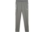 Puma Teamcup Pantaloni Da Allenamento Uomo Grigio Argento Taglia S