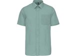 Camicia Kariban In Popeline A Manica Corta In Cotone Poliestere Easy-Care Per Uomo