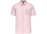 Camicia Kariban In Popeline A Manica Corta In Cotone Poliestere Easy-Care Per Uomo