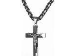 Collana Da Uomo GR-32545 - Nero/Argento/70Cm KP32545