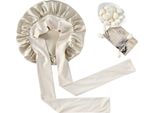 Inf Cuffia Da Notte In Seta Al 100% Per Donna Beige